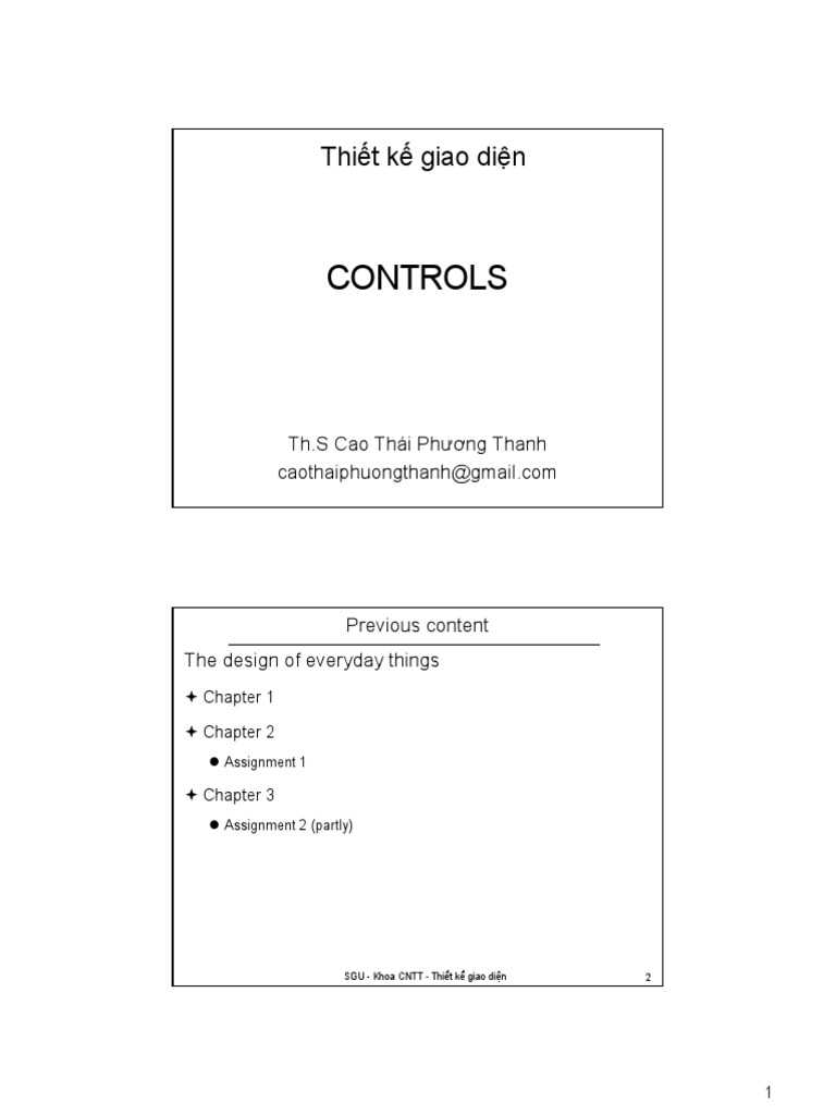 Controls | PDF | Widget (Gui) | Computer Programming