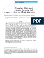 What Drives Marginal Abatement Costs of Greenhouse Gases On Dairy Farms? A Meta-Modelling Approach