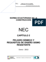 Normas Ecuatorianas de Construcción Cap2 Peligro Sismico