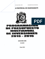 presupuesto multianual 2013