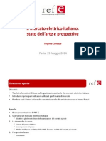 Il Mercato Elettrico Italiano: Stato Dell'arte e Prospettive