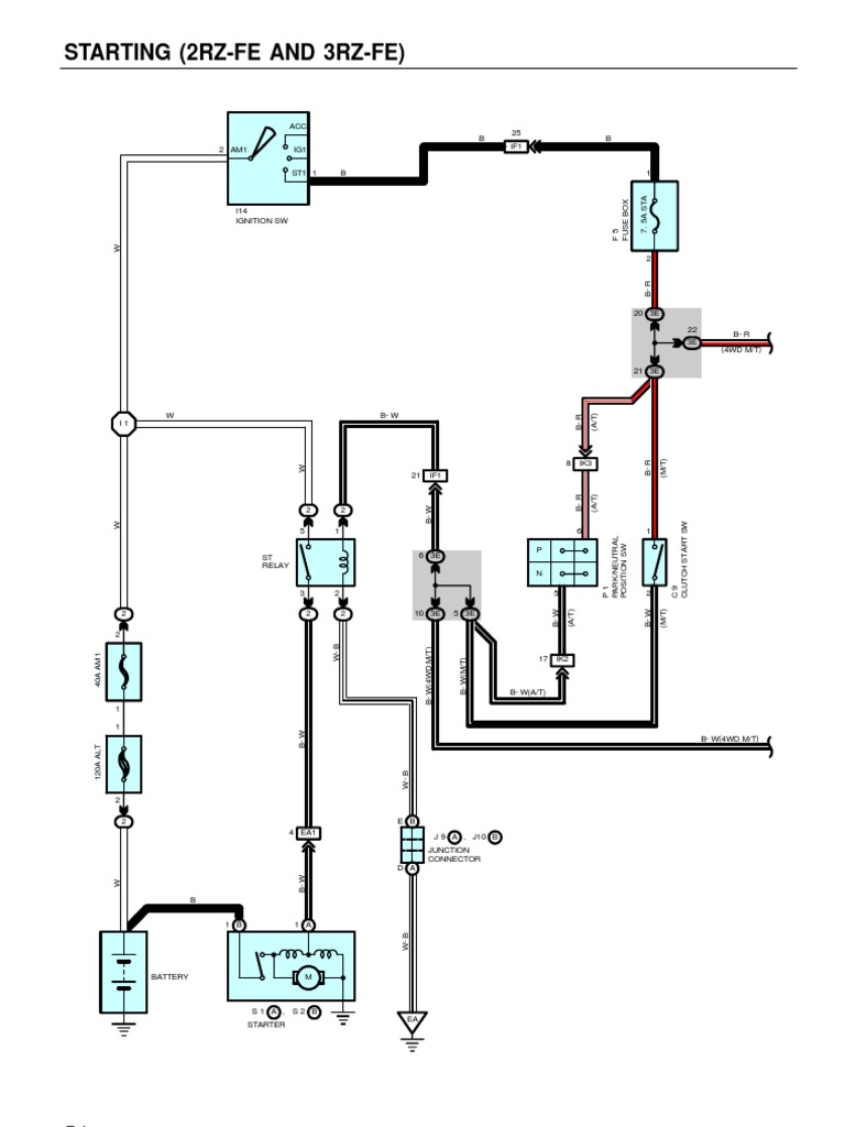 2RZ-FE and 3RZ-FE Wiring Diagrams | PDF