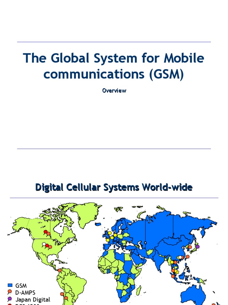Gsm Presentation Electronics Standards