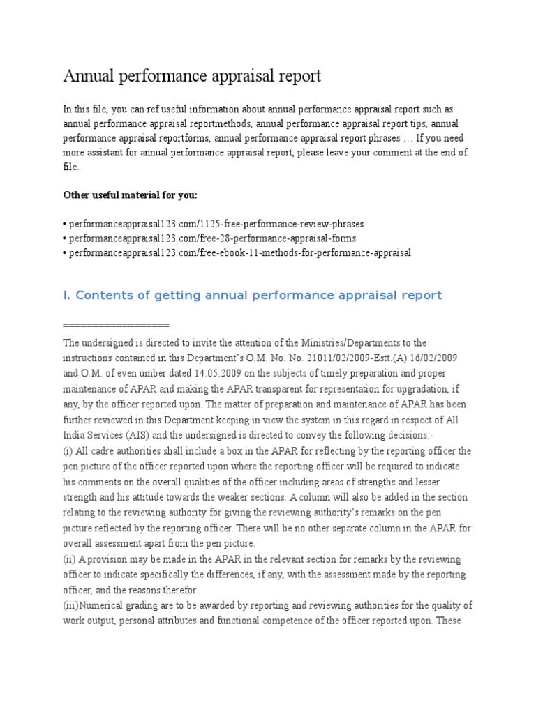 Performance appraisal form filled sample doc picture