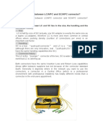 Difference Between LCAPC and SCAPC Connector