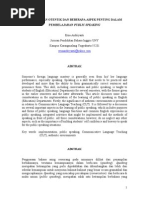 Download Lingkungan Otentik Dan Beberapa Aspek Penting Dalam Pembelajaran Public Speaking by Melly Fatmala SN264345560 doc pdf