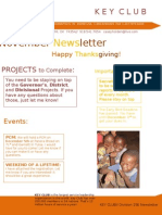 November Newsletter For Division 25E, 2009
