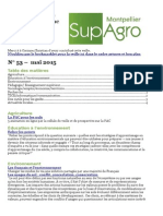 Bulletin de Veille N°53 Mai 2015 de Supagro Florac