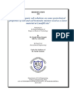 Effect of Inorganic Salt Solutions On Some Geotechnical Properties of Soil and Soil Bentonite Mixture Used As A Liner Material at Landfill Site