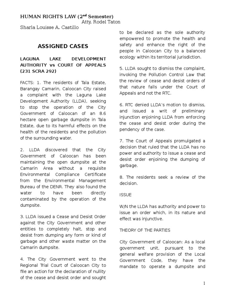 Human Rights Cases Atty Taton | PDF | Search And Seizure | Arrest