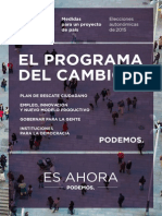 PODEMOS Programa Marco 2015