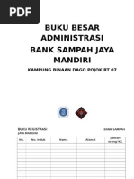 Buku Besar Administrasi Bank Sampah