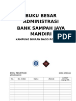 Buku Besar Administrasi Bank Sampah