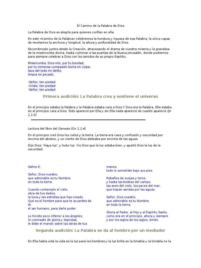 El Camino de La Palabra de Dios | PDF | Moisés | Tetragrammaton