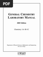 De Anza Gen Chem Lab Manual