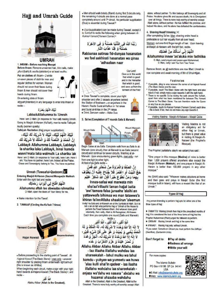 Umrah & Hajj Guide for Pilgrims | PDF | Foreign Language Studies