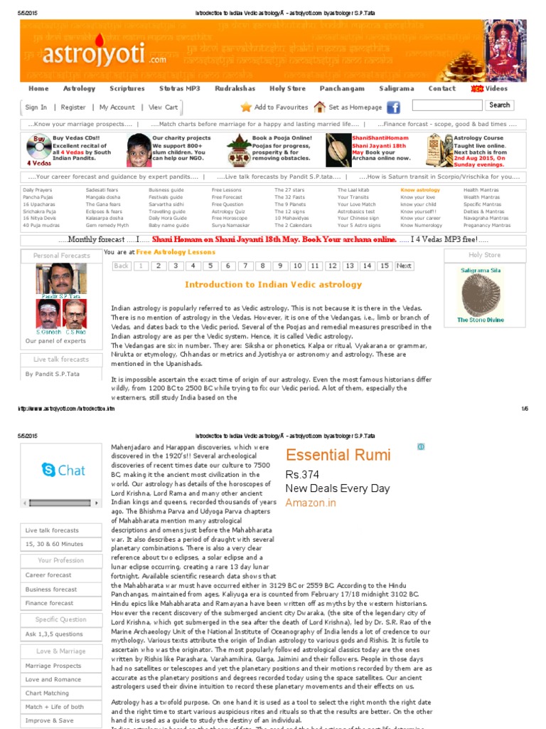 Introduction to Vedic Astrology | PDF | Vedas | Hindu Astrology