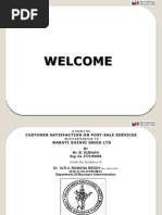 Download A PROJECT REPORT ON CUSTOMER SATISFACTION ON POSTSALE SERVICES by SUBHAN SN26436184 doc pdf