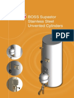 BOSS Supastor Stainless Steel Unvented Cylinders