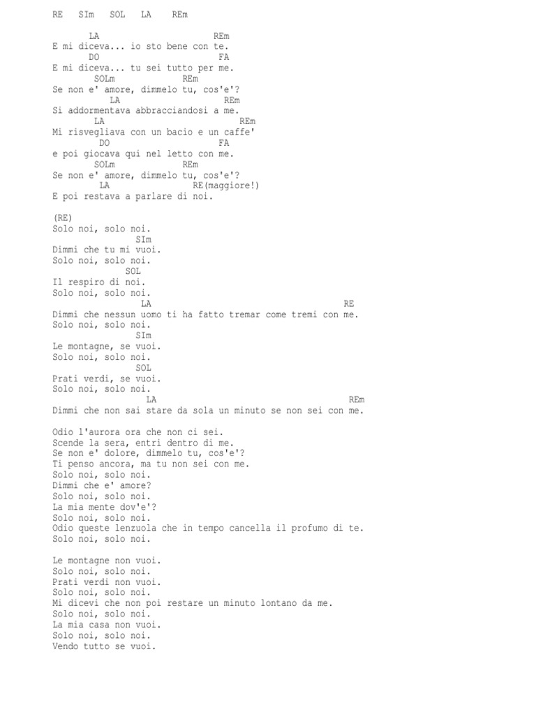 La Prima Cosa Bella Spartito Pdf