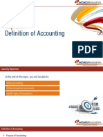 Topic 1 - Definition of Accounting