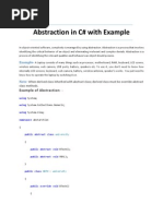 Abstraction in C#