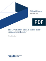Valdai Paper #14: The G7 and The BRICS in The Post-Crimea World Order