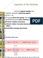 Chemical Properties of The Elements