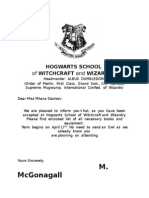 Minerva Mcgonagall: Hogwarts School of Witchcraft and Wizardry