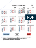 Recycling Garbage Organics Schedule 2015 Sheet1