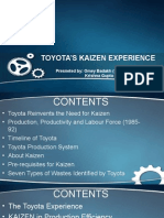 Toyoto's Kaizen Experience Final