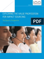 Exploring the Value Proposition for Impact for Impact Sourcing
