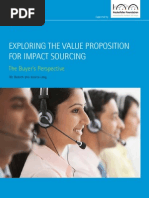 Exploring the Value Proposition for Impact for Impact Sourcing