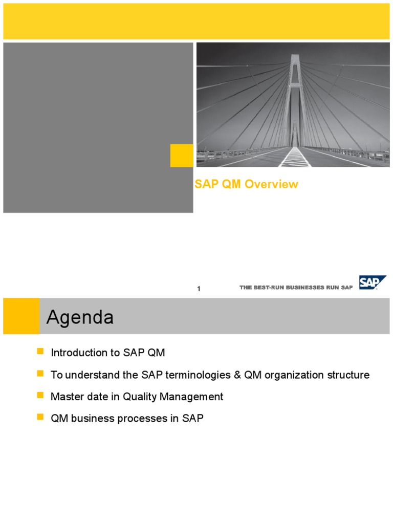 SAP QM Overview Logistics Business Process