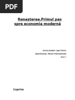 Renașterea Doctrine Economice