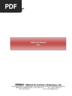 ERMAX Tabela Geral 2012