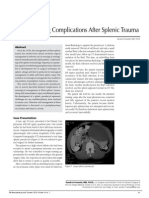 Late-Presenting Complications After Splenic Trauma PDF