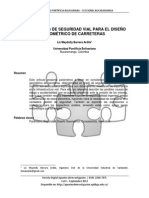 Parametros de Seguridad Vial Para El Diseño Geométrico Apuntes