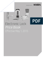 Kaba E-Plex Price Book - 2015