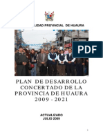 Plan de Desarrollo de La Prov de Huaura