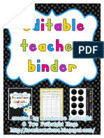 Teacher Binder 
