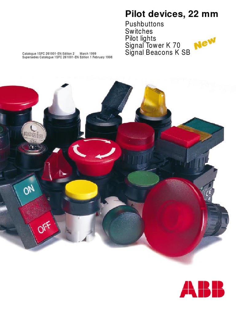 Catálogo Botões de Comando | PDF | Switch | Light Emitting Diode