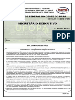 Prova de Secretario Executivo PDF