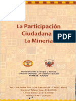 La Participación Ciudadana y La Minería