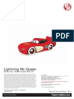 Lightning MC Queen Papercraft - Radiator Spring Paint Job