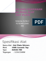 KESELAMATAN HOT PLATE