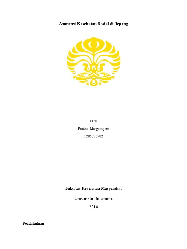 Asuransi Kesehatan Sosial Di Jepang