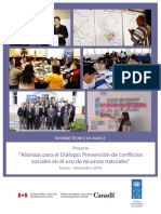 Informe 2012 - 2014. "Proyecto Prevención de conflictos sociales en el uso de recursos naturales"