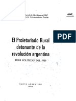 El proletariado rural detonante de la revolución argentina