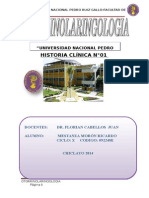 Historia Clinica Otorrino N°1